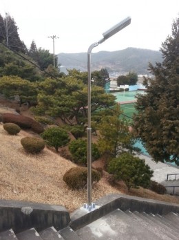 전남 보성 벌교 고등학교 태양광 가로등 설치 사례