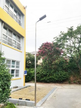 전남 나주 상업 고등학교 태양광 가로등 설치 사례